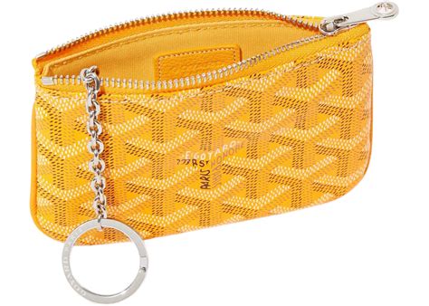 goyard senat pouch yellow